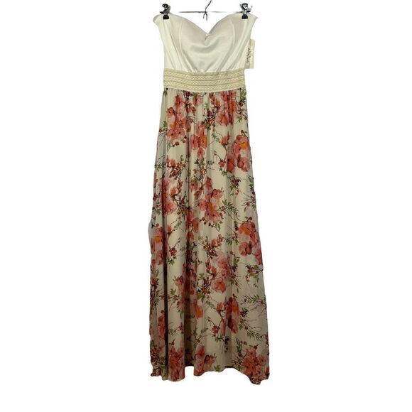 Wild Daisy Maxi Strapless Floral Dress - Picture 1 of 15
